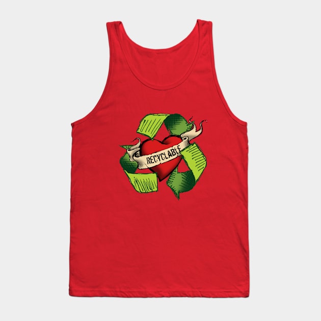 I'm Recyclable Tank Top by oddfiction